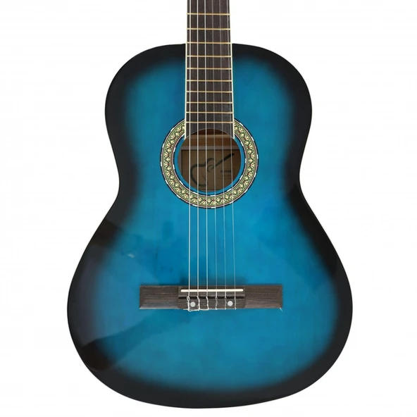 Almira Mg917-bls Klasik Gitar - Blue Sunburst (başlangıç - 4/4 Boy) | Mavi Sunburst Kaplama, Akçaağaç Klavye Hissi, Öğrenci Dostu Sap Profili | Uyum: 4/4 (tam Boy) Standart ürün görseli 1