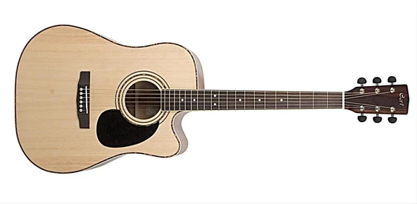 Cort AD880CENSW Elektro Akustik Gitar | Çantalı Natürel Satin ürün görseli 1