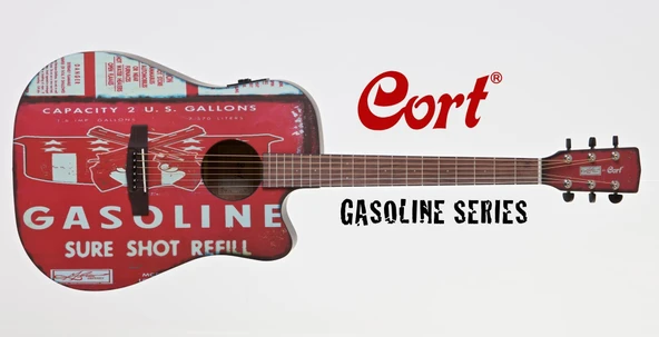 Cort GASOLINE2BKS Elektro Akustik Gitar | Siyah Satin - Özel Tasarım ürün görseli 1