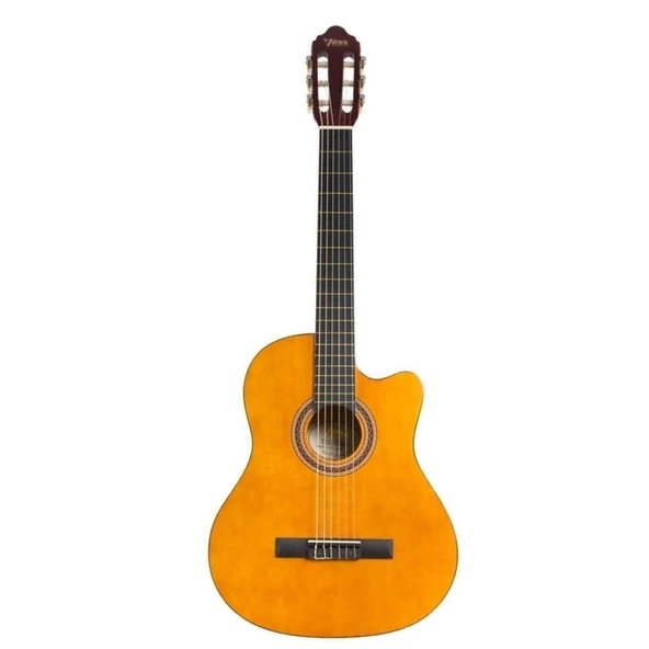 Valencia VC104TC Klasik Gitar - Naturel Cutaway (Başlangıç Seviyesi) | Sap Ayar Çeliği (Truss Rod), Kesik Kasa (Cutaway) ile Üst Perdelere Kolay Erişim ve Parlak Naturel Bitiş ürün görseli 1