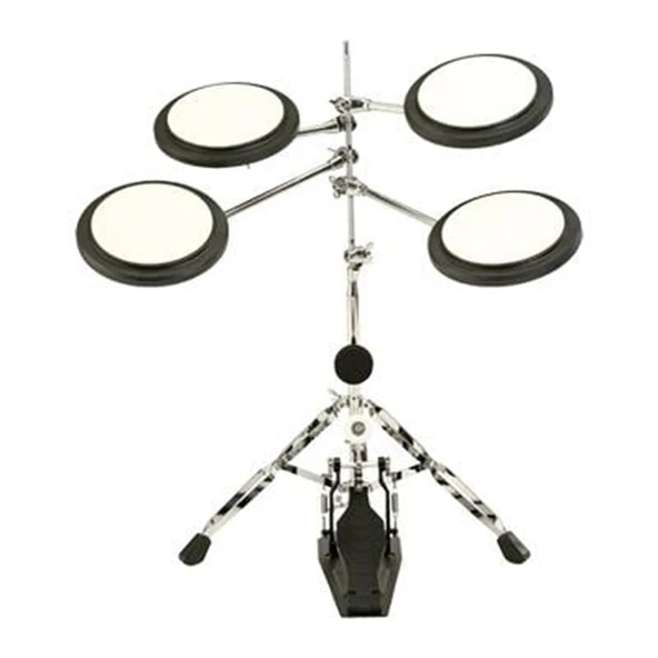 Maxtone TD504 Sehpalı Davul Çalışma Pedi Seti (Eğitici) | Yüksekliği Ayarlanabilir Sehpa Dahil, Komple Egzersiz İstasyonu, Baget Kontrolü ve Kas Hafızası İçin İdeal Set ürün görseli 1