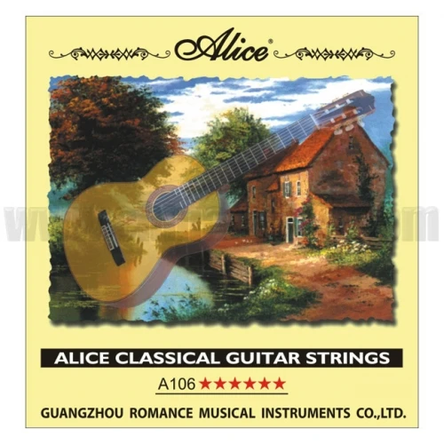 Alice A-106-H4 Klasik Gitar Tek Teli - 4. Tel (Hard Tension - Gümüş Kaplama) | Gümüş Kaplama Bakır Sarım, Hard Tension (Sert) Gerilim, Derin ve Berrak Bas Tonu | Uyum: Tüm Standart Klasik Gitarlar (4. ürün görseli 1