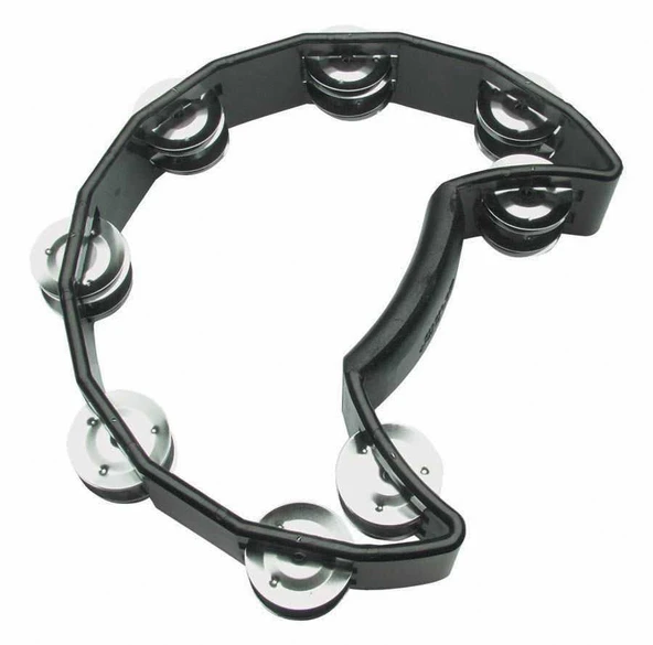 Karin SK-100 Yarım Ay Tef - 8 Çift Zilli (Aksesuar - Ritim Seri) | Ergonomik Tutuş, 8 Çift Paslanmaz Çelik Zil, Yüksek Ses Hacmi ve Hafif Gövde | Ölçü: 22 cm Standart Genişlik ürün görseli 1