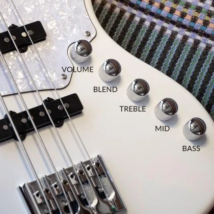 Cort NJS4BK Bas Gitar | 4 Telli Siyah - Çantalı - Resim 3