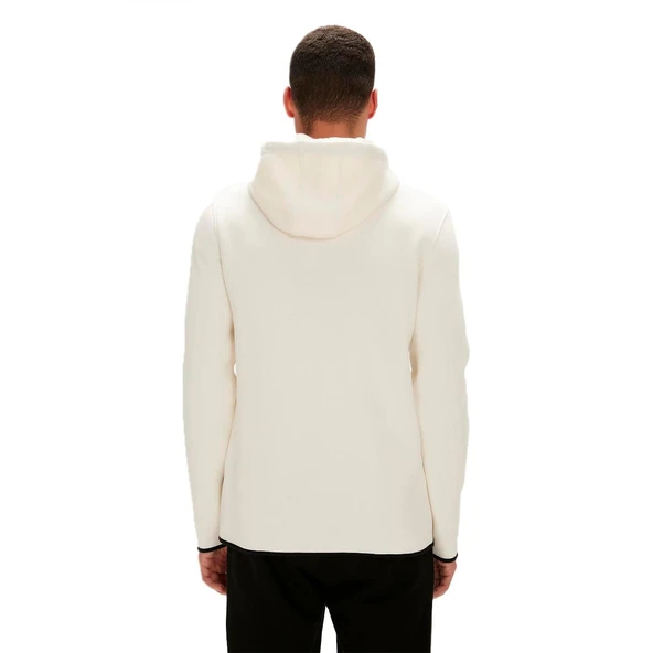 Bad Bear Defence Half-Zip Hoodie Beyaz - Resim 3