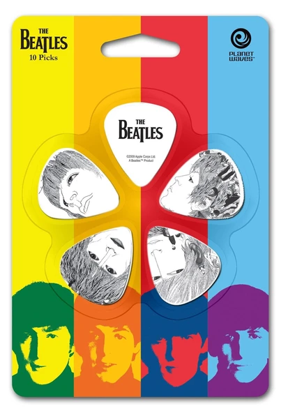 Planet Waves 1CWH6-10B1 Beatles Rvlvr Pena Heavy (10'lu Paket) | Beatles Görselli - Selüloit - Klasik Ton ürün görseli 1