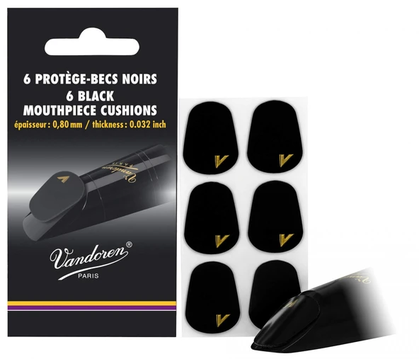 Vandoren VMCX6+ Siyah Bek Dişliği (6'lı 0,80mm) | Kalın Tip Konforlu ve Koruyucu ürün görseli 1