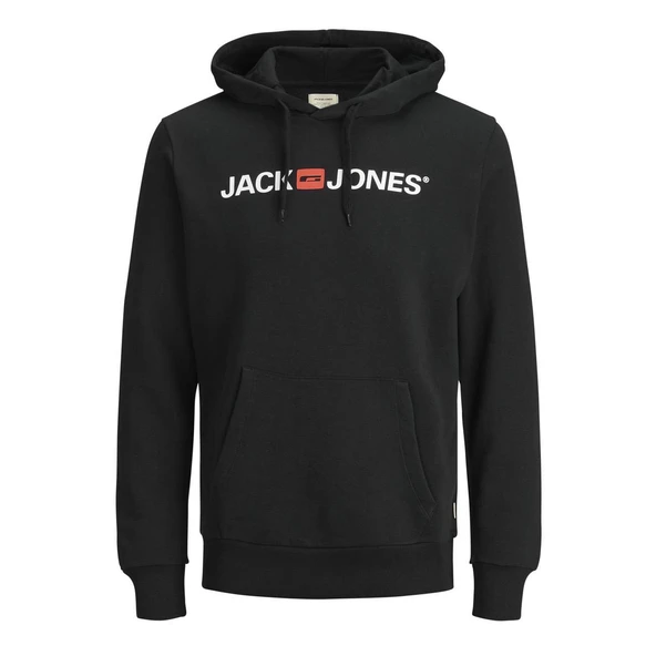 Jack & Jones 12137054 Jejcorp Sweat Hood Noos Siyah ürün görseli 1