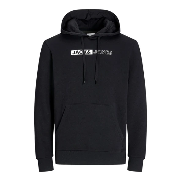 Jack & Jones 12233599 Jjecorp Logo Sweat Hood Siyah ürün görseli 1