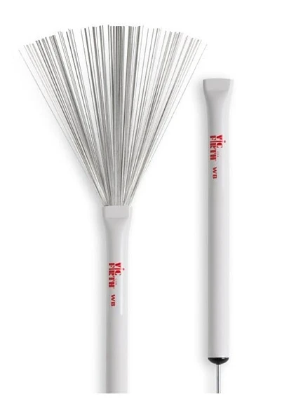 Vic Firth VWB Tel Fırça Baget (Wire Brush) | Ayarlanabilir - Klasik Caz Tonu - Metal Teller ürün görseli 1