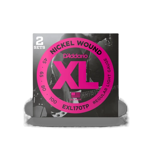 D'Addario EXL170TP XL Nickel Serisi Bas Gitar Tel Seti (Regular Light - 45-100 - Long Scale) ürün görseli 1
