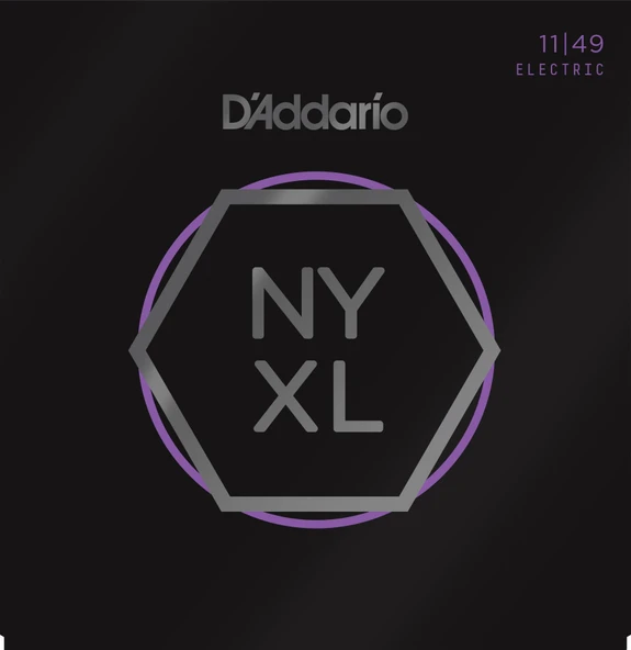 D'Addario NYXL1149 Elektro Gitar Tel Seti - 11-49 Medium (Profesyonel) | Yüksek Mukavemetli NY Steel Çekirdek, Standart Nikel Tellere Göre Daha Parlak Ton, Üstün Pitch Stabilitesi ve Kırılmaya Karşı D ürün görseli 1
