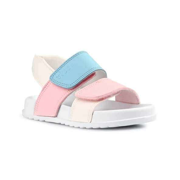 Vicco 321P23Y252 Krixi Çocuk Sandalet Beyaz-Pembe ürün görseli 1