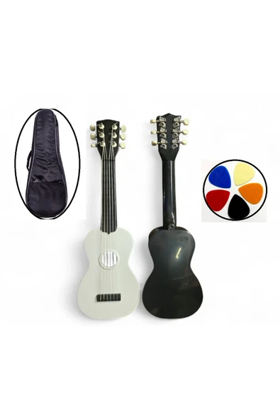 GONZALES U202-WH 6 Telli Çocuk Gitarı (Beyaz) | Şık Beyaz Tasarım Hafif Yapı Gitar Eğitimine Uygun ürün görseli 1
