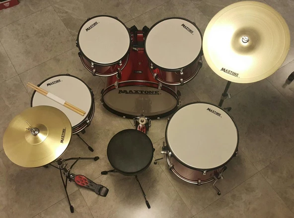 Maxtone MXC-3017FMR Davul Seti (Kırmızı) ürün görseli 1