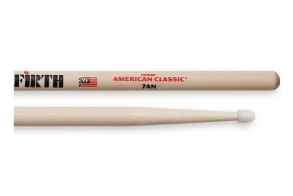 Vic Firth V7AN American Classic 7A Nylon Baget | Parlak Zil Sesi - Dayanıklı Uç - Hafif ürün görseli 1