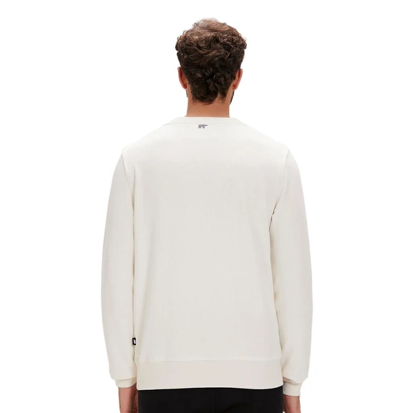 Bad Bear Reflect Bear Crewneck Sweatshirt Ekru - Resim 2
