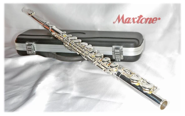 Maxtone TFC-53SE Yan Flüt | Gümüş Kaplama Gövde, E-Mekanizma Desteği, Lüks Sert Taşıma Kutulu Profesyonel Öğrenci Serisi ürün görseli 1