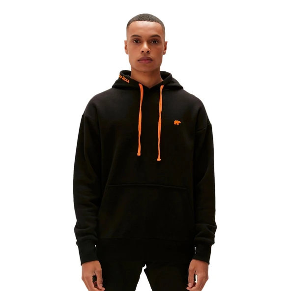 Bad Bear 22.02.12.037 Blaze Hoodie Sweatshirt Siyah ürün görseli 1