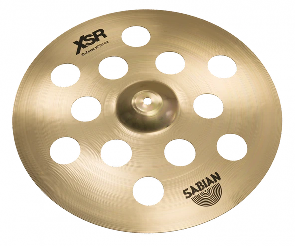 Sabian XSR1600B XSR O-Zone Crash Zil (16 İnç) | Delikli Tasarım - Kirli Ton - Efekt Zili ürün görseli 1
