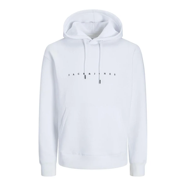 Jack & Jones 12233972 Jjestar Jj Sweat Hood Noos Beyaz ürün görseli 1