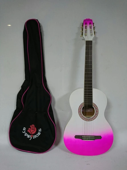 Valencia Gypsy Rose GRC1KPUB Klasik Gitar Seti (Mor) | 7/8 Boyut - İnce Sap - Kılıf ve Askı Dahil ürün görseli 1
