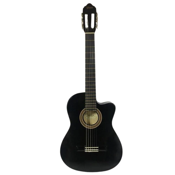 Valencia VC104TCVTBK Elektro Klasik Gitar 4/4 (Siyah) | Ekolayzırlı - Sap Çelikli - Sahneye Hazır ürün görseli 1