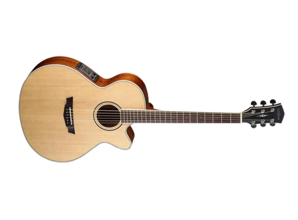 Cort PW370M-NS Elektro Akustik Gitar | Parkwood Serisi - Masif Maun Kapak ürün görseli 1