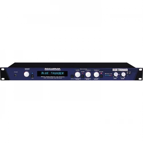 Rocktron Technology BTBP Blue Thunder Bass Preamp & Prosesör | Bas Gitar İçin Çoklu Efektler ve Amfi Simülasyonları Gürültüsüz Sinyal Çıkışı ürün görseli 1