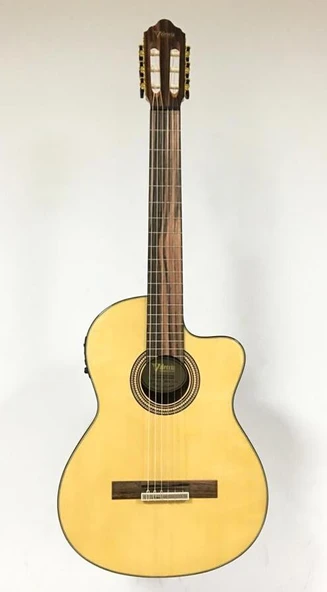 Valencia VC564CE Elektro Klasik Gitar Cutaway (Naturel) | Kesik Kasa - Ekolayzırlı - Parlak Cila ürün görseli 1
