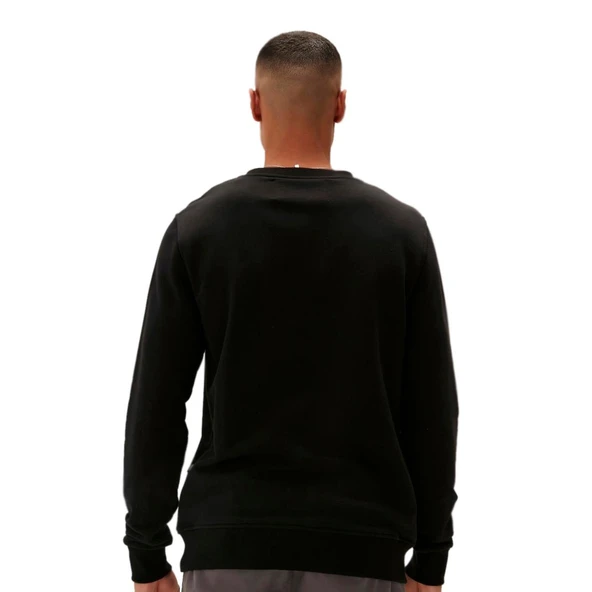 Bad Bear Logo Crewneck Sweatshirt Siyah - Resim 2