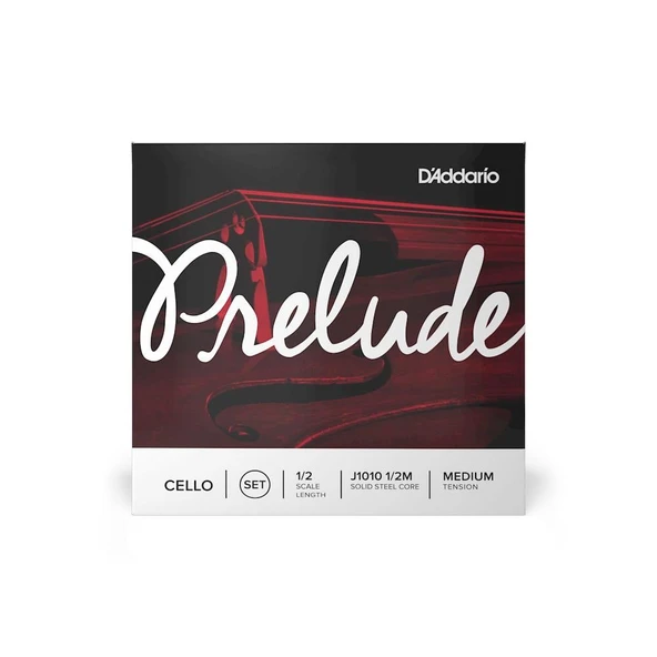 D'Addario J1010 1/2M Prelude Çello Tel Seti (1/2) | Öğrenci Dostu Masif Çelik Çekirdek Yüksek Dayanıklılık ve Net Ses Karakteri ürün görseli 1