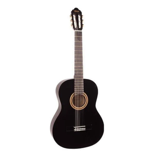 Valencia VC104TBK Klasik Gitar 4/4 (Siyah) | Sap Çelikli - Klasik Siyah - Başlangıç ürün görseli 1