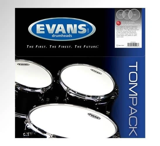 Evans ETPG1CLRS G1 Clear Tom Deri Seti (Standart - 12-13-16) ürün görseli 1