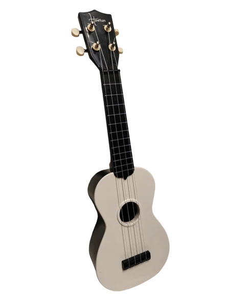 Hawiian XU21-1-WH Soprano Ukulele (Beyaz) | Şık ve Minimalist Beyaz Cila Dengeli Tansiyon Kristal Tizler ürün görseli 1