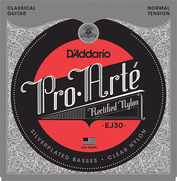 D'Addario EJ30 Classics Serisi Klasik Gitar Tel Seti (Normal Tension - Naylon) ürün görseli 1