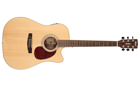 Cort MR710FNS Elektro Akustik Gitar - Natürel Satin (Profesyonel) | Masif Ladin Kapak, Dreadnought Kasa, Fishman Presys EQ, Doğal ve Dengeli Akustik Tonlar ürün görseli 1