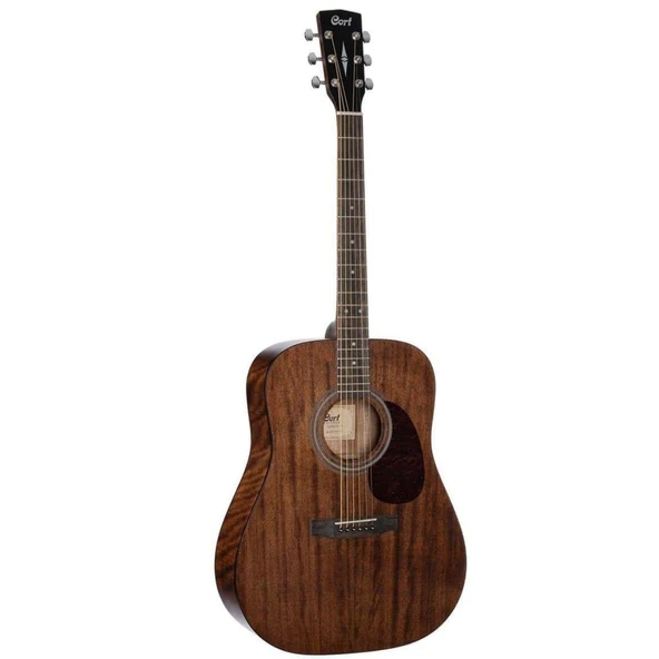Cort Earth60M OP Masif Kapak Akustik Gitar (Başlangıç/Orta Seviye) | Masif Maun Üst Kapak, Dreadnought Kasa Yapısı ve Open Pore Doğal Ahşap Dokusu ürün görseli 1