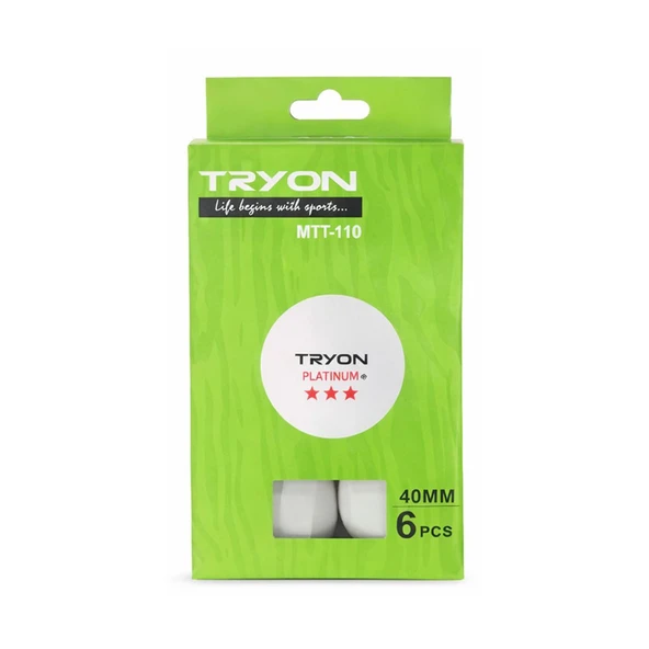 Tryon Mtt110 Masa Tenis Topu 6 lı STD ürün görseli 1