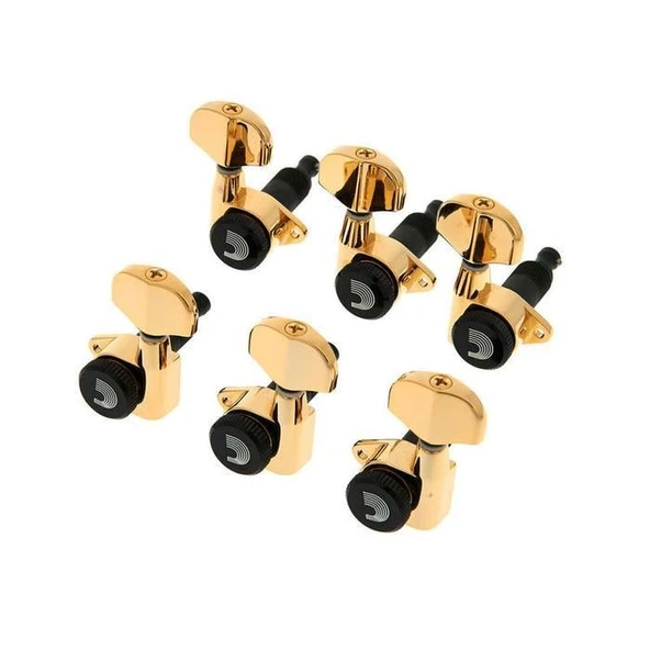 Planet Waves PWAT6R3 Auto-Trim Kilitli Elektro Gitar Burgu Seti - 6'lı Sıra Altın (Profesyonel) | Gold Kaplama Estetiği, Otomatik Tel Kesme Teknolojisi ve Maksimum Dayanıklılık ürün görseli 1