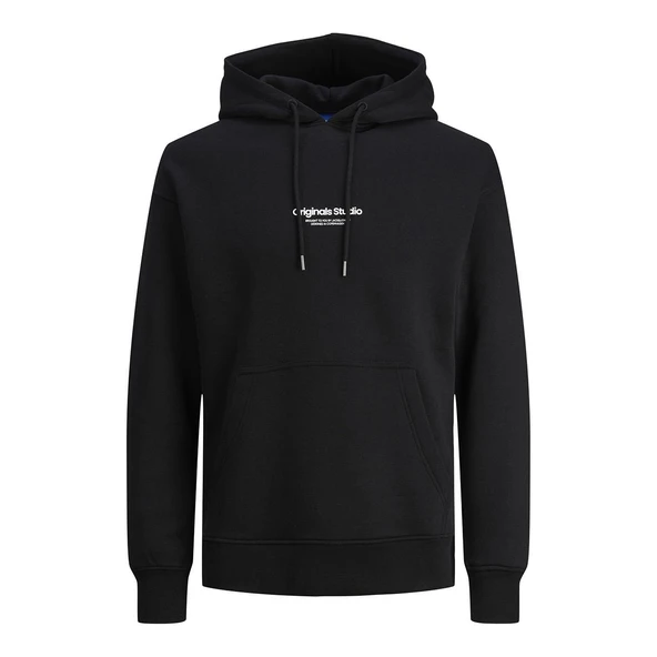 Jack & Jones 12241687 Jorvesterbro Sweat Hood Noos Siyah ürün görseli 1