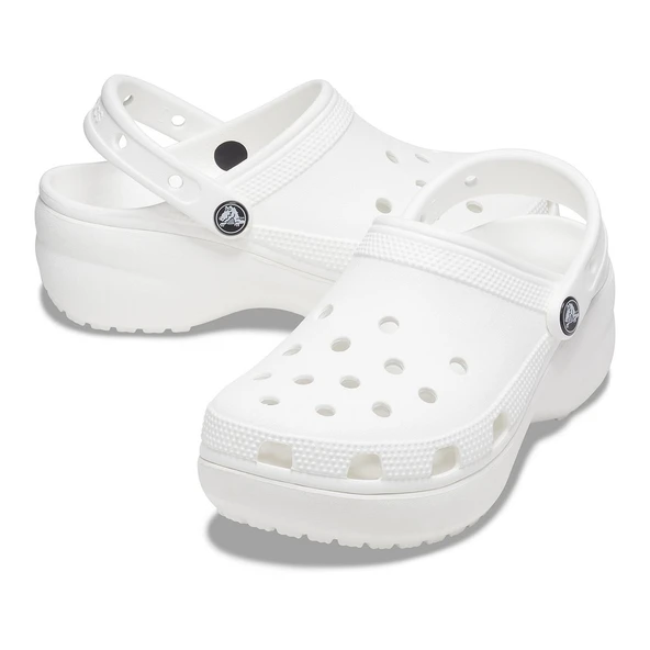 Crocs 206750 Classic Platform Beyaz Clog W - Resim 3