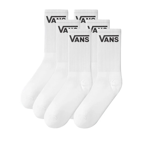 Vans Vn000qccwht Classic Half Crew Çorap Beyaz ürün görseli 1