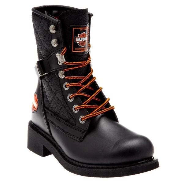 Harley Davidson New Worker Kadın Bot Siyah - Resim 2
