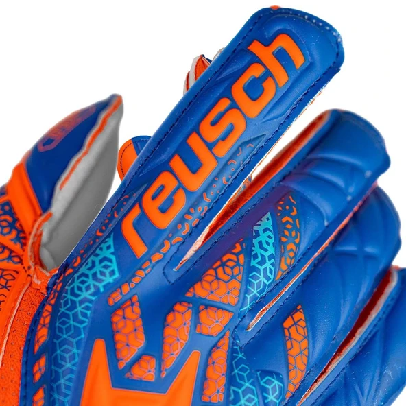 Reusch 5570515 Attrakt Solid Kaleci Eldiveni Saks-Turuncu - Resim 5