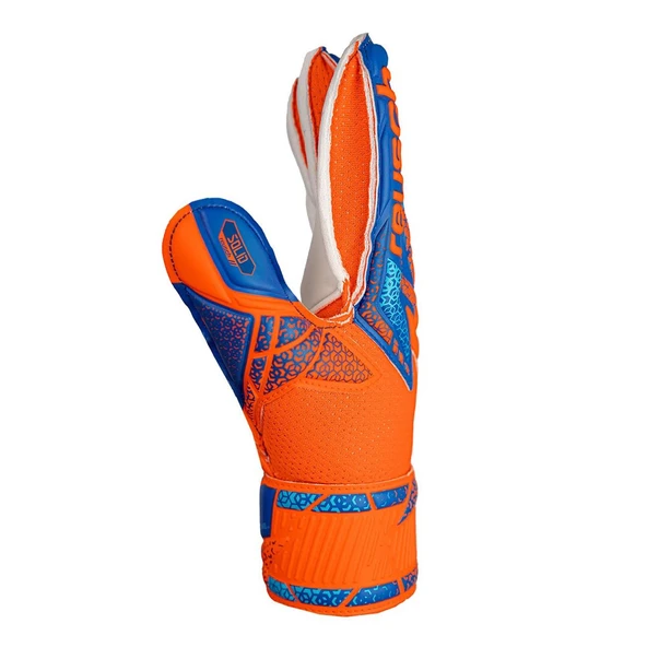 Reusch 5570515 Attrakt Solid Kaleci Eldiveni Saks-Turuncu - Resim 4