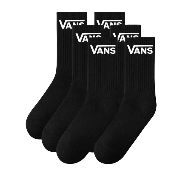Vans Vn000qccblk Classic Half Crew Çorap Siyah ürün görseli 1