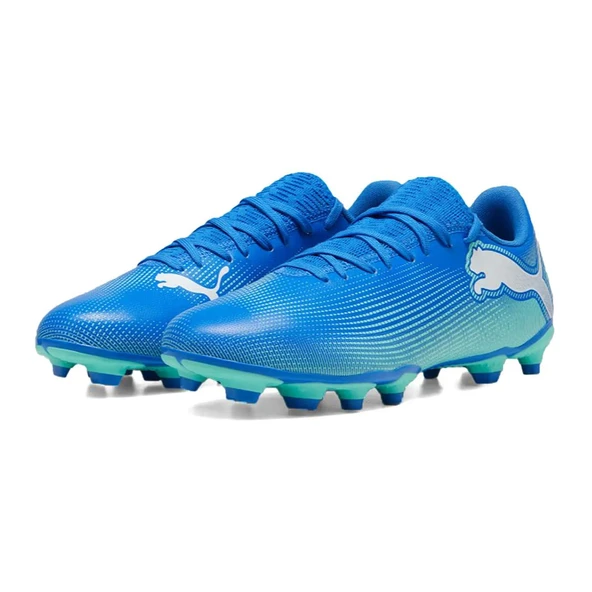 Puma 107939 Future 7 Play Fg/Ag Krampon Mavi - Resim 3