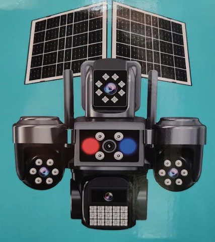 1 yıllık türk telekom paket dahil 4 kameralı 12mp 4G Solar 4 Lensli Sim Kartlı Çift Güneş Panelli Güvenlik Kamerası RX-220GS ürün görseli 1