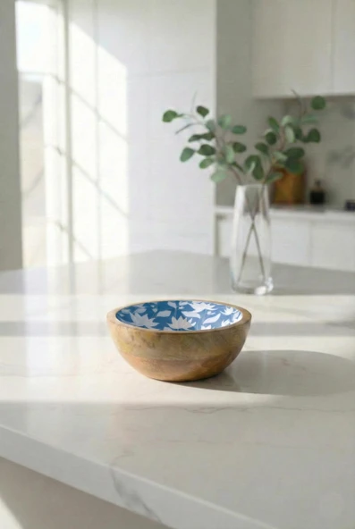 Mango Agacı Sunum Servis Kasesi & Dekoratif Kase 20 Cm Desenli ürün görseli 1